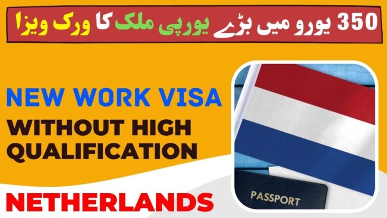 Netherlands new work visa in 350 Euros | VISA GURU