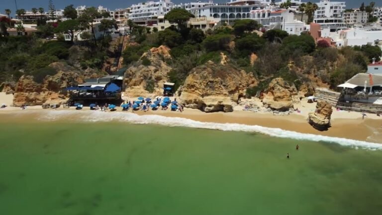 Olhos de Agua, Albufeira, The Algarve, Portugal.