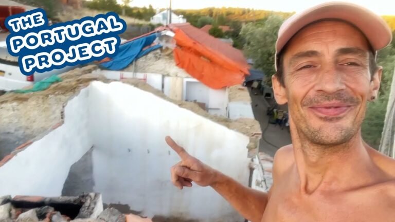 PREPARING FOR THE MAIN BUILD | NEW GARDEN BED & CLEANING UP | DIY Portuguese Home Renovation