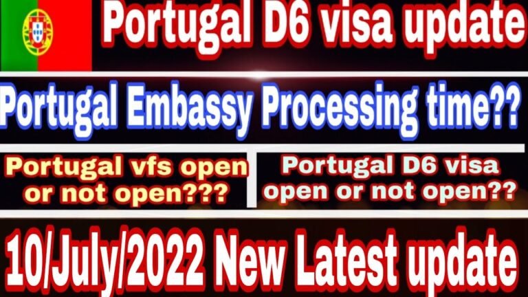 Portugal D6 Visa For Indians | Portugal VFS Update| Portugal Immigration Update 2022 | #Portugal