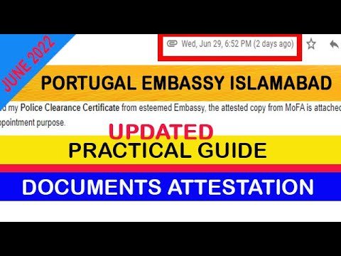 Portugal Embassy Documents Attestation | Updated Process June 2022 | Documents Legalisation