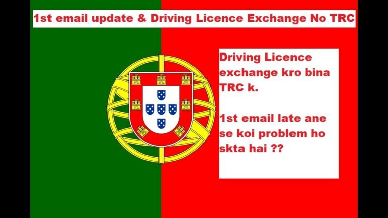Portugal Immigration Update | 1st Email Update | Exchange Driving License In Portugal Without TRC |