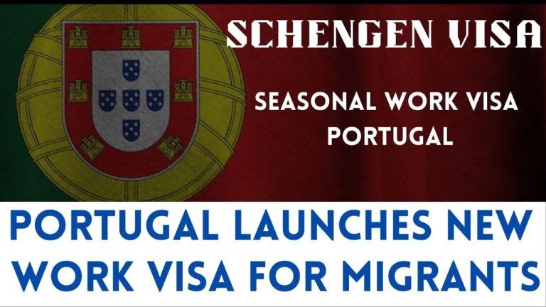 Portugal Launches New Work Visa for Migrants#ukseasonalvisa #portugalworkpermit#portugalworkvisa