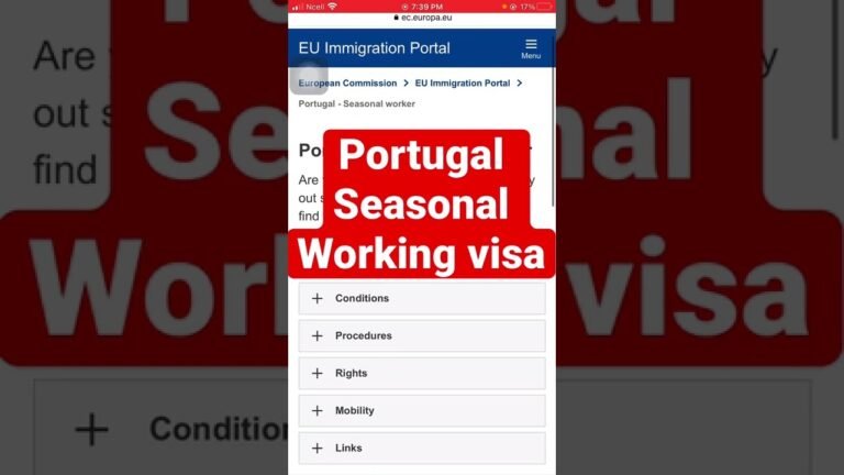 Portugal working visa