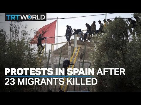 Protests across Spain after 23 migrants killed at border