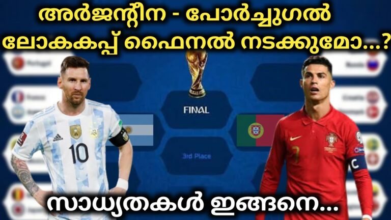 QATAR WORLD CUP 2022 | HOW ARGENTINA AND PORTUGAL CAN FACE OFF IN FIFA WORLD CUP 2022 | MALAYALAM