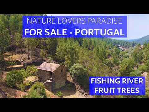 STONE MOUNTAIN COTTAGE WITH SWIMMING RIVER – BARGAIN CENTRAL PORTUGAL REAL ESTATE