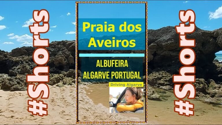 #Shorts PRAIA DOS AVEIROS – Albufeira (Algarve Portugal) rock formations, near Oura Beach 6/2022 HD