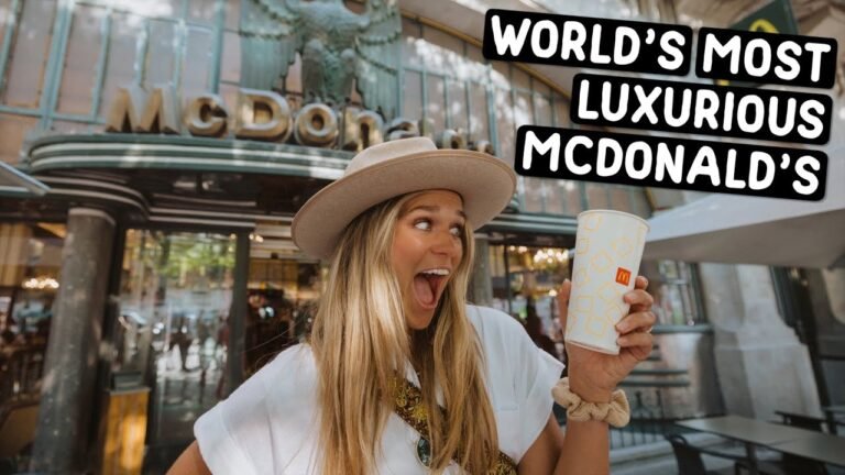 WE ATE AT THE WORLD'S MOST LUXURIOUS MCDONALD'S (traveling in Porto, Portugal)