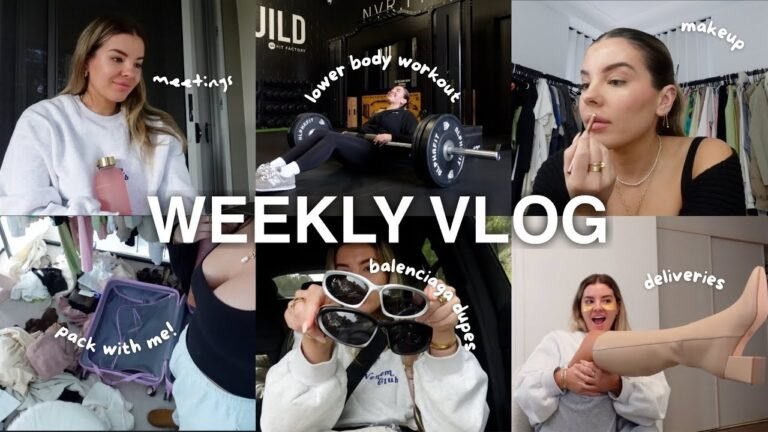 WEEKLY VLOG | Deliveries, Start Packing With Me, New Project, Meetings & Event | Jaz Hand