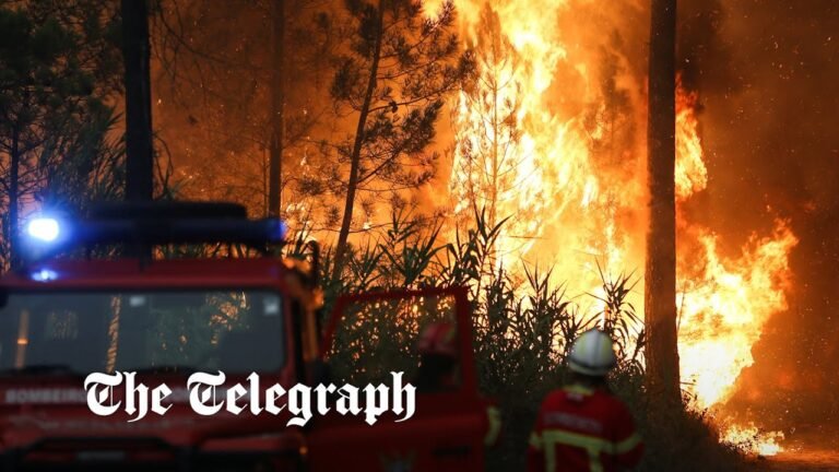 Wildfires rage in Spain, France and Portugal as heatwave sweeps across Europe