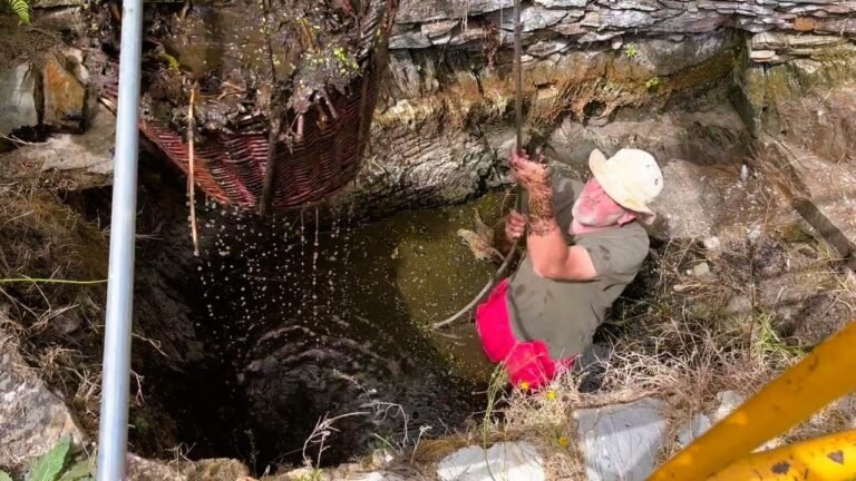 150 year old WELL Restoration and Building a Wildlife Pond from an old bathtub