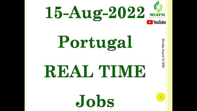 Portugal WORK PERMIT VISA 2022|HOW TO GET FREE Portugal jobs 2022 FROM INDIA | ANY COUNTRY|15AUG2022