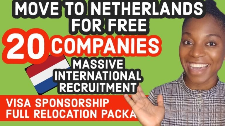 20 Companies Recruiting in Netherlands With Visa Sponsorship and Netherlands Work Permit Assistance