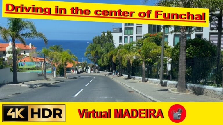 🦋🦋🦋 Driving in the center of Funchal – 4K ASMR