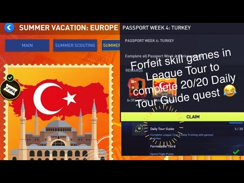 Fifa Mobile 22:Summer Vacation Europe – Completed Turkey🇹🇷Passport!Just forfeit the skill games😂