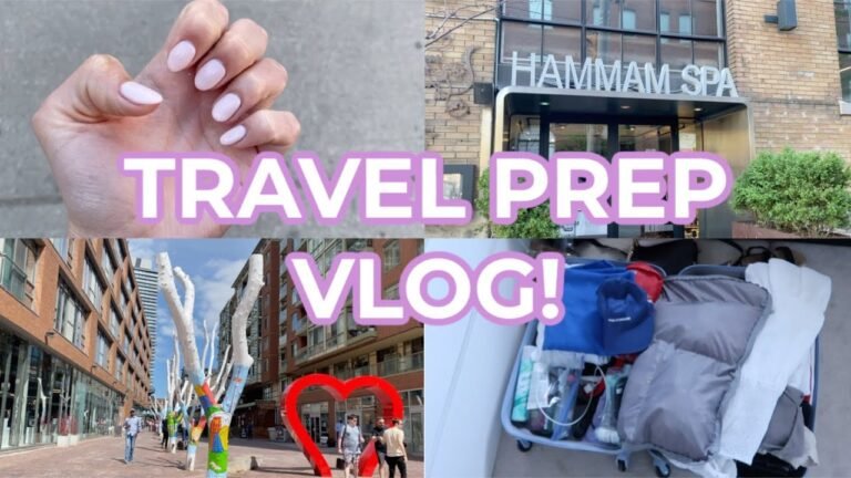 GET READY FOR MY TRIP TO PORTUGAL VLOG! | packing, prepping, eyelashes + manicure!!