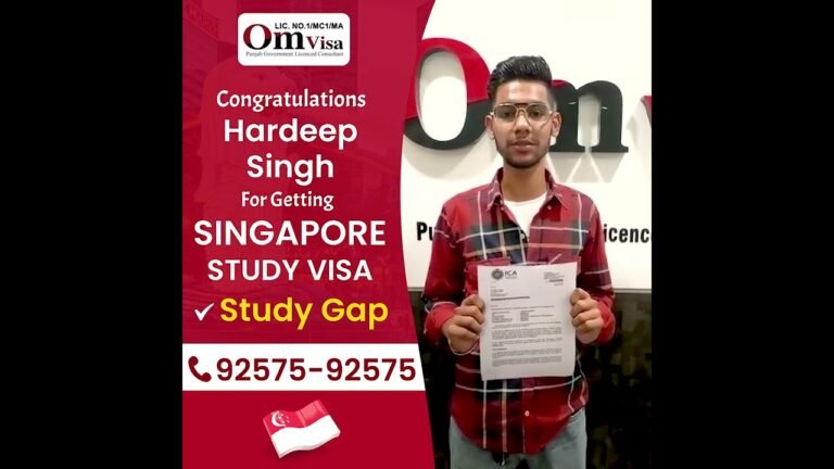 Hardeep singh got Singapore Study Visa | Om Visa