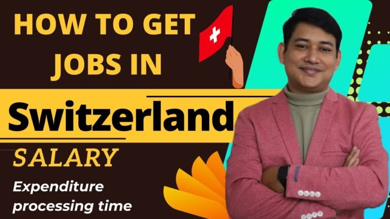 How to get Jobs in Switzerland from INDIA || Study in Visa for Switzerland || Jobs in Switzerland