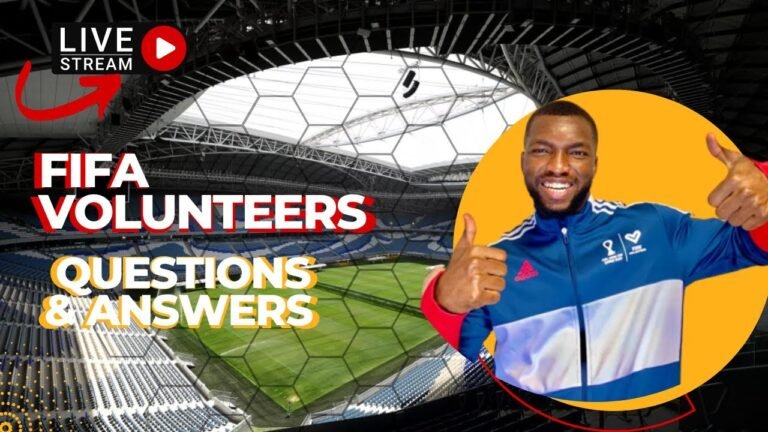 LIVE FIFA Volunteer Question & Answers + all you need to know about the WORLD CUP