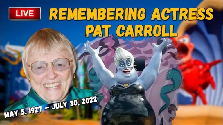 🔴LIVE🔴 Remembering American Actress Pat Carroll from the Art of Animation Resort | Disney World Live