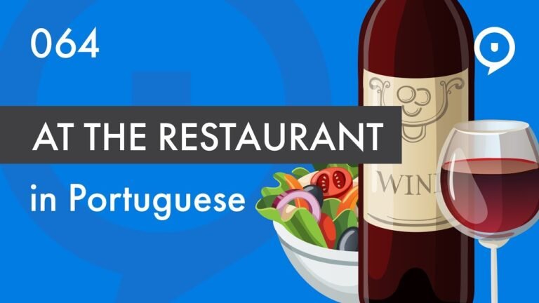 Learn European Portuguese (Portugal) – Ordering at the restaurant in Portugal