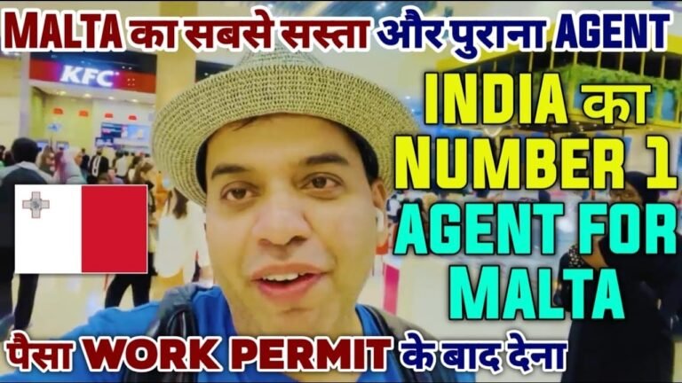 MALTA ke leye agent for work permit  from India & Pakistan