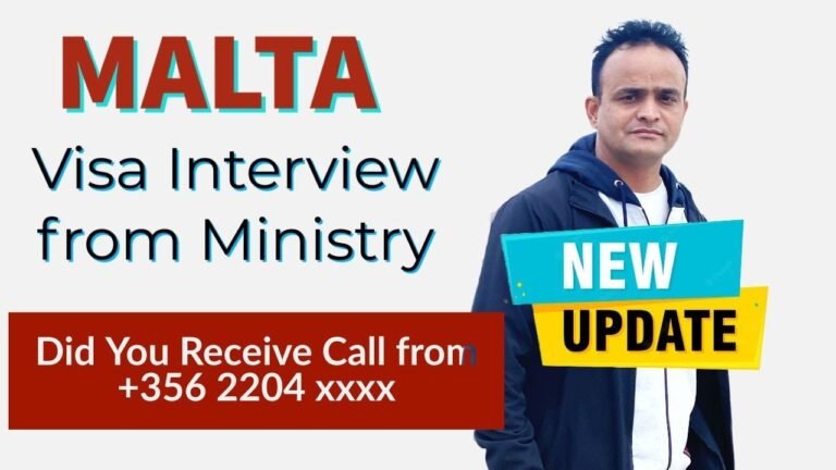 Malta Visa Interview Rule Changed | Did you Received Call from +356 2204 XXXX – Foreign Ministry