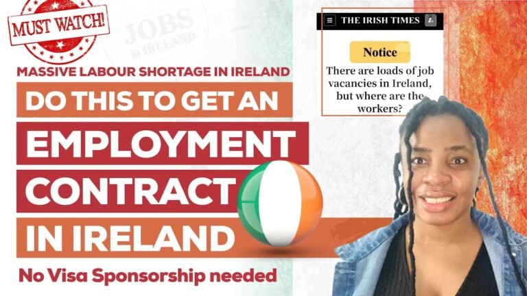 Massive Job Recruitment In Ireland || No Visa Sponsorship Needed and Permanant Residence in 2 years