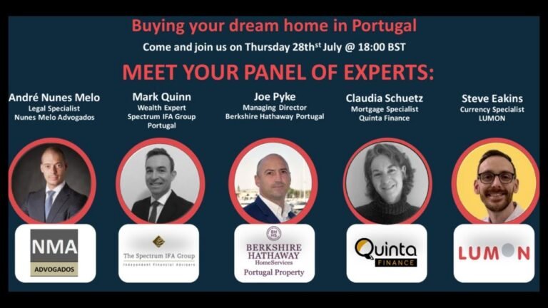 Moving to Portugal webinar (2 of 4) – mortgages in Portugal