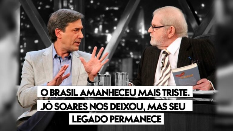 O Brasil amanheceu mais triste. Jô Soares nos deixou, mas seu legado permanece.