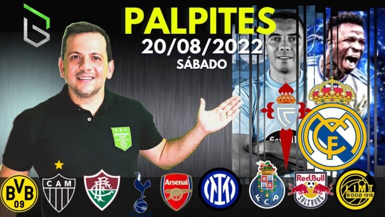 PALPITES DE FUTEBOL APOSTA ESPORTIVA PARA HOJE 20 08 2022 + BILHETE PRONTO (SÁBADO) | Boleiros Tips