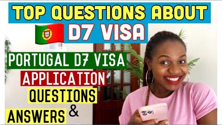 PORTUGAL D7 VISA QUESTIONS AND ANSWERS- PORTUGAL D7 VISA APPLICATION FOR RESIDENCY #movingtoportugal