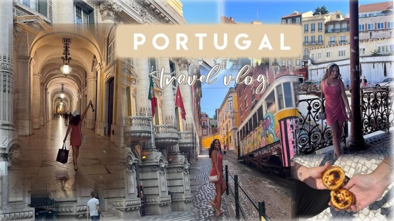 PORTUGAL TRAVEL VLOG | exploring Lisbon, Costa Da Caparica, Belem, & Sesimbra ♡