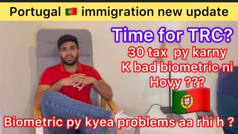 Portugal 🇵🇹 immigration new update about TRC time and Problems at biometric | @Life with Shahbaz