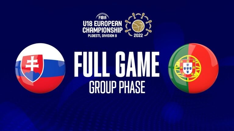 Slovakia v Portugal | Full Game | FIBA U18 European Championship 2022 – Division B