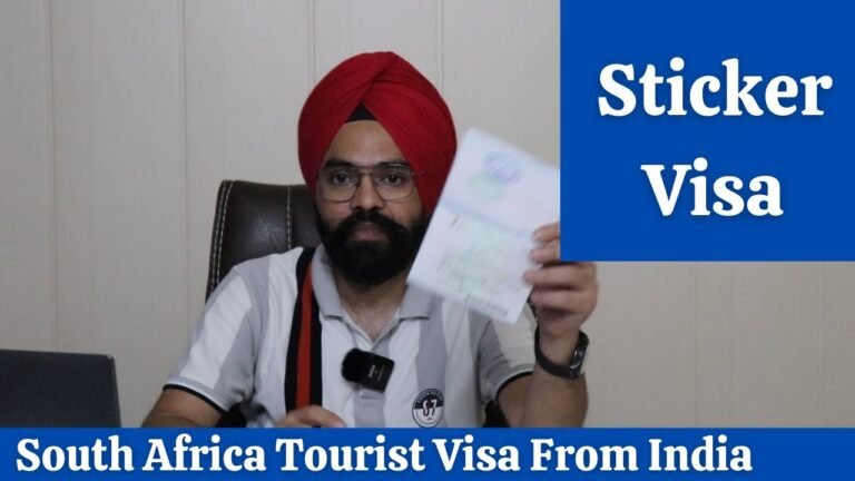 South Africa Tourist Visa From India | Sticker Visa