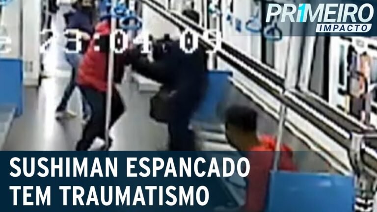 Sushiman é espancado por homem desconhecido em vagão de metrô no RJ | Primeiro Impacto (28/07/22)