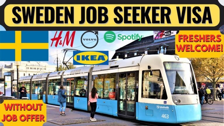 Sweden Job Seeker Visa 2022 | Moving to Europe Without a Job Offer | Sweden Work Permit Visa