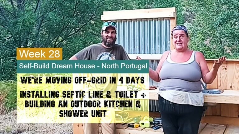 This will TRULY improve our OFF-GRID living situation in North Portugal 💦🌭🥰 Outdoor kitchen & Shower