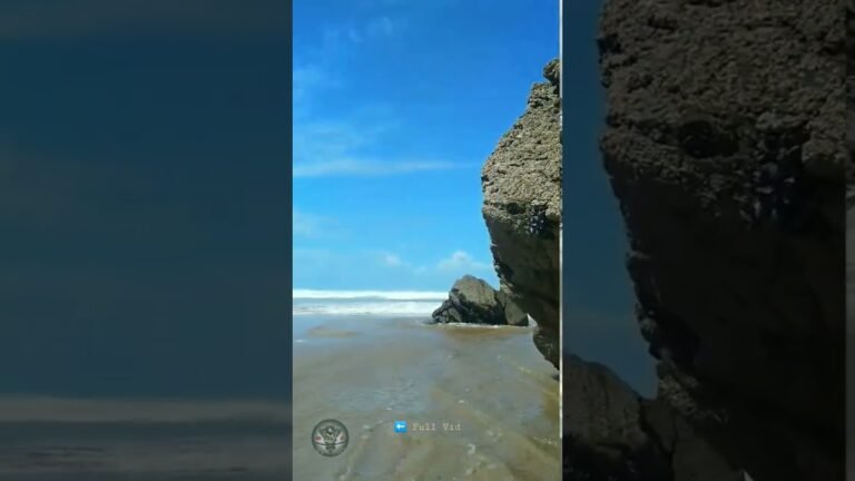 Beautiful beach relaxing video walking by the Sea Portugal ☮️ #shorts