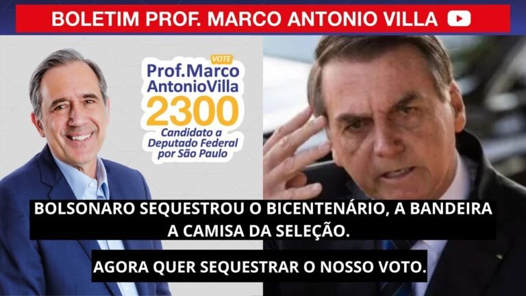 Bolsonaro sequestrou a nossa bandeira. Agora quer sequestrar o nosso voto.