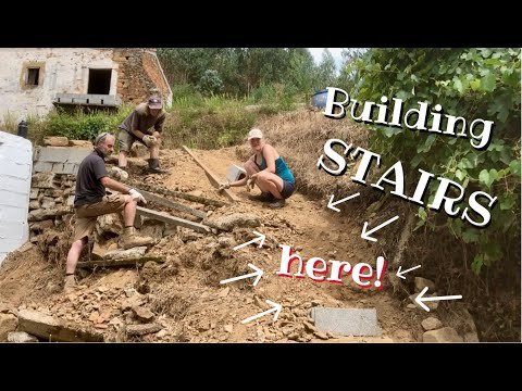 Building STAIRS to Tiny House in Portugal!