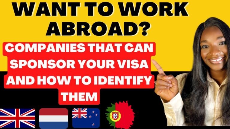 Companies That Can Sponsor Your Visa To Any Country And How To Find Them | Top Global Brands