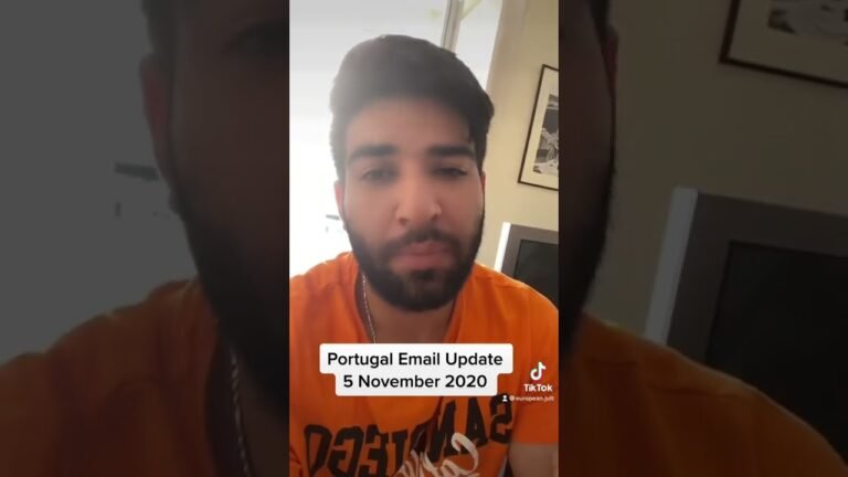 Email update 5 November 2022 #portugal #shorts #immigration #passport #visaconsultant #visa