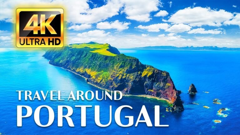 FLYING OVER PORTUGAL 4K – Peaceful Music With Beautiful Scenery To Travel On TV