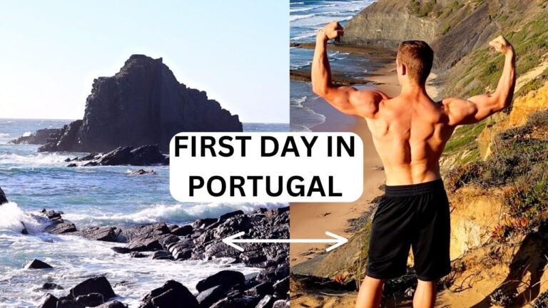 First Day In Portugal (posing at the beach)