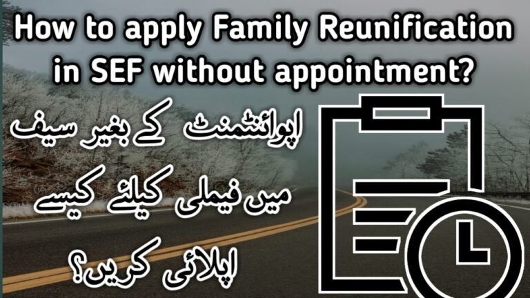 How to apply for family Reunification in SEF without an Appointment in Portugal