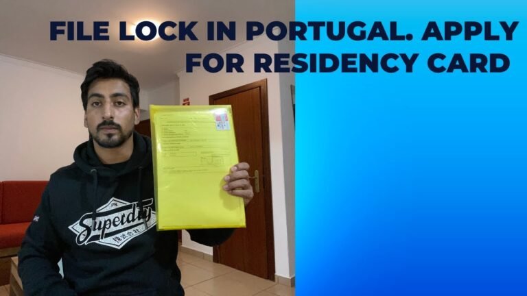 How to lock file with SEF immigration portugal. Apply for residency card in portugal Europe.