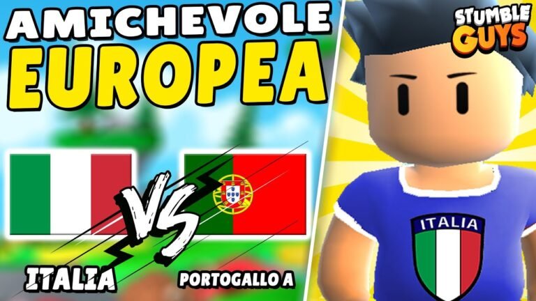 ITALIA vs PORTOGALLO A! PARTITA EUROPEA su STUMBLE GUYS